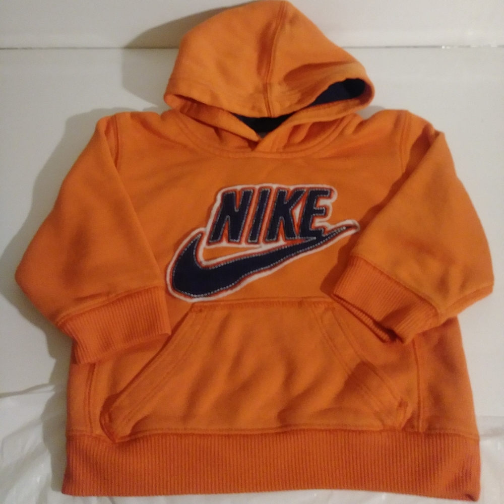 Nike orange pullover jacket